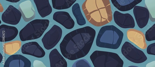 Turtle shell texture with copy space. Close-up turtle pattern. Reptile shell design. Turtle scales. Realistic turtle shell. Turtle design texture. Detailed turtle shell close-up. Wild Animal texture.	