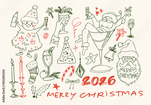 Funny hand drawn doodle lettering quote about winter holidays. Lettering for t-shirt design, mug print, bag print, clothes fashion. 100% hand drawn vector image.