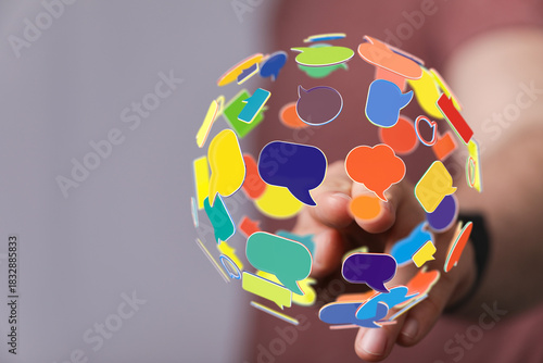 An abstract image of a hand...