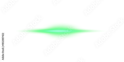 Png Glowing horizontal blue light line with radiant shine and beam effect. Futuristic energy streak with shimmer, flare, and neon glow. Perfect for digital highlights. Png illustration.