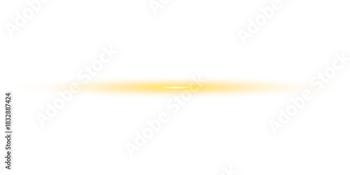 Png Glowing horizontal blue light line with radiant shine and beam effect. Futuristic energy streak with shimmer, flare, and neon glow. Perfect for digital highlights. Png illustration.