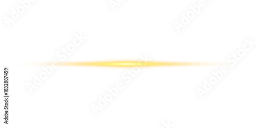 Png Glowing horizontal blue light line with radiant shine and beam effect. Futuristic energy streak with shimmer, flare, and neon glow. Perfect for digital highlights. Png illustration.