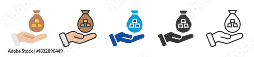 premium subsidy icon set multi style various collection