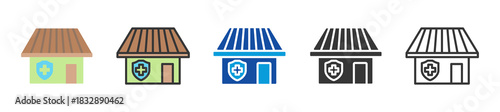 medical marketplace icon set multi style various collection