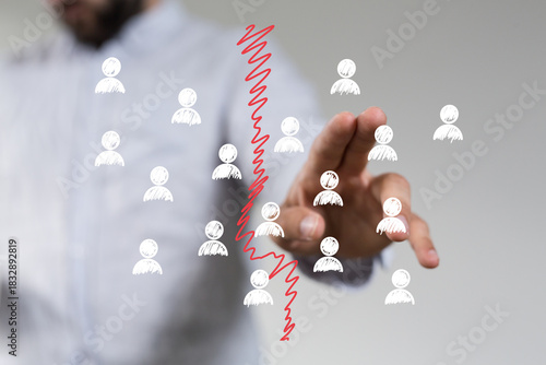 Stock photo depicting confl...