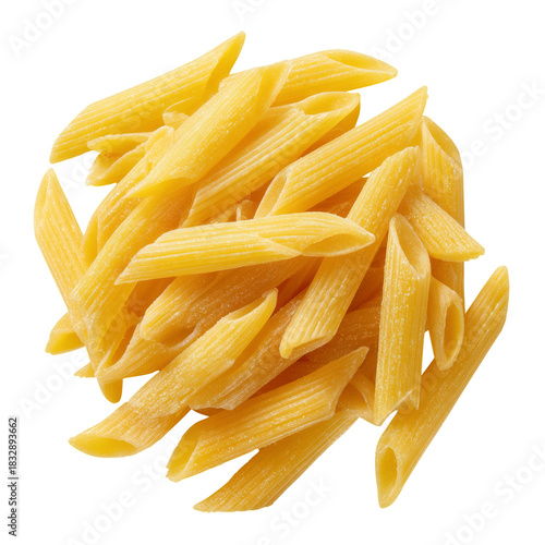 Delicious Uncooked Penne Pasta Ready for Cooking in Classic Italian Dishes