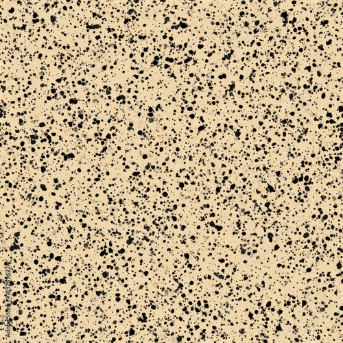 Abstract Beige and Black Speckled Texture for Modern Design Background.
