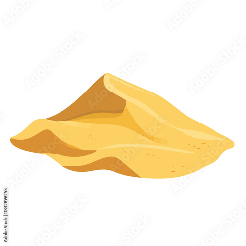 modern element in vector and EPS format_clean vector_isolated on a white background, An Icon clipart set, An Imaginary 2D flat icon sand hills