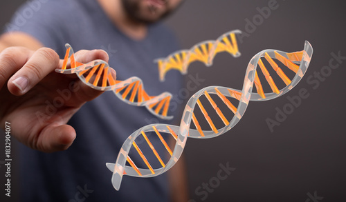 Abstract image of a man int...