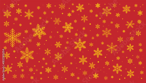 Snow flakes vector background.