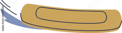 Inflatable Raft Side Sketch