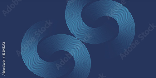 Abstract Digital Circles of Particles with Noise. Futuristic Circular Sound Wave. Big Data Visualization. 3D Virtual Space VR Cyberspace. Crypto Currency Concept.EPS10