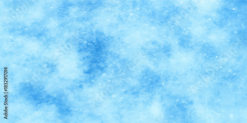 Blue sky and white fluffy clouds nature background texture