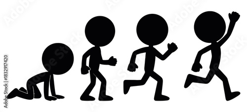 running and jogging activity silhouette, running and jogging activity silhouette set with different athlete poses showing movement, speed and action suitable for fitness, sports and training graphics