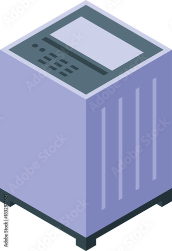 Modern washing machine boasting a digital display and intuitive control panel, designed for efficient and convenient laundry care