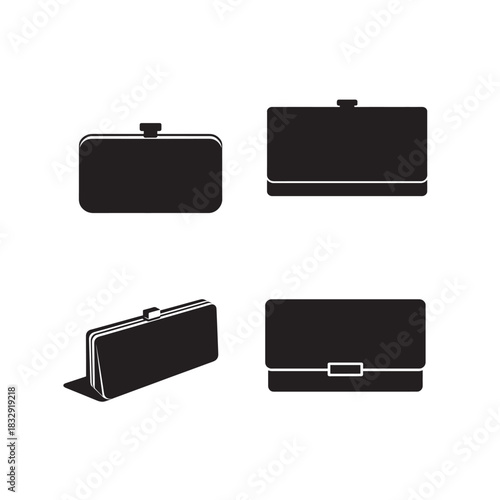 A simple and modern womens clutch icon