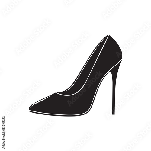 High Heel Shoe Silhouette Icon