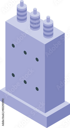 Electrical transformer station distributing electricity in residential areas, providing power supply to homes and businesses