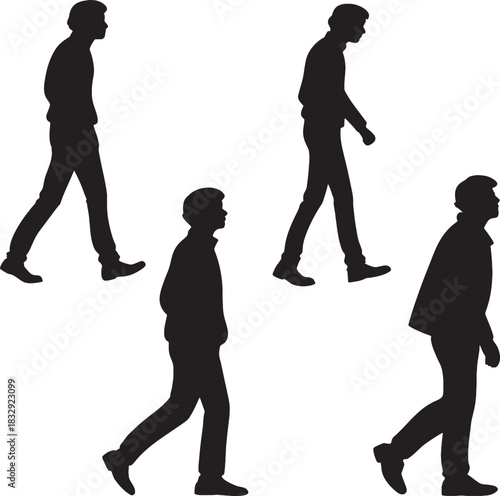 silhouettes of people