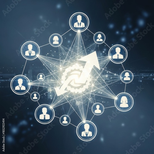 Interconnected Network of Professionals with Upward Progression in a Digital Space