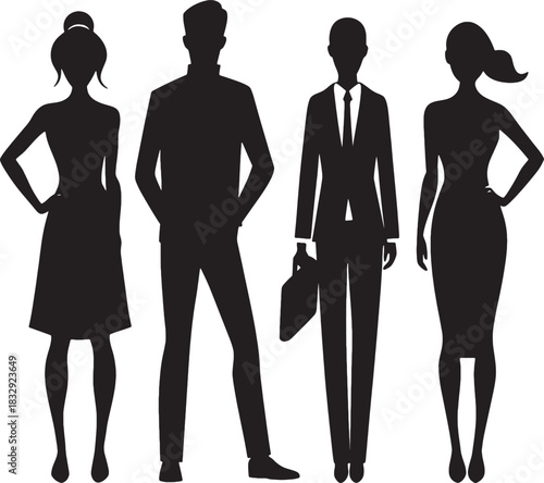 business woman silhouette