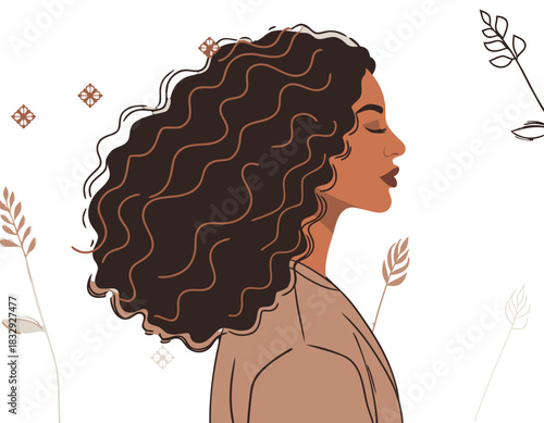 woman with long hair