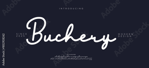 Beauty Luxury font alphabet logo.