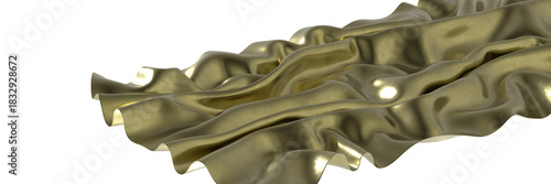 3D render of Gold Cloth abs...