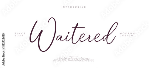 Modern elegant serif font with artistic strokes, perfect for fashion, branding, and editorial design