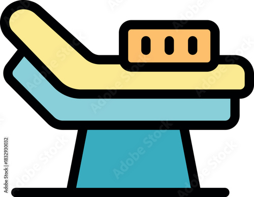 Comfortable medical couch inviting patients to relax during examination or treatment