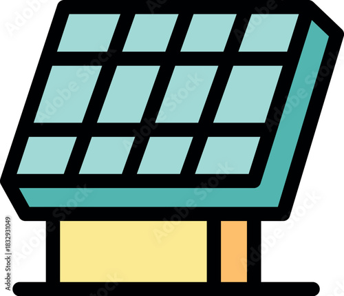 Solar panel efficiently converting sunlight into electricity, symbolizing sustainable energy and eco friendly power generation