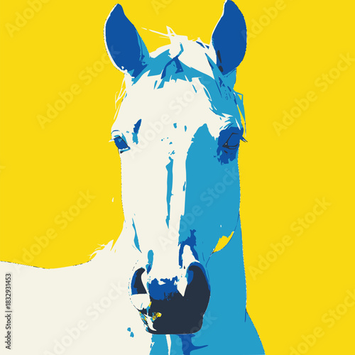 馬のポートレート