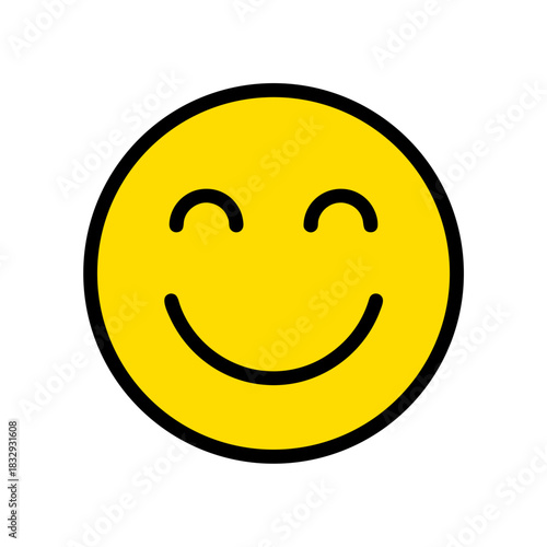 Smiling boy wearing a blue shirt brown pants and green shoes holding pink cotton candy depicted in flat vector art style with minimalist background and subtle lighting