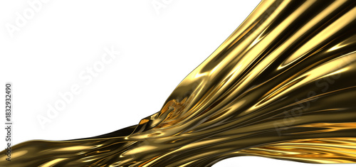 3d render of gold cloth. ir...