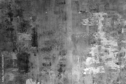 Abstract gray painted texture background with rough brush strokes, different shades of color and spots and grunge surface effect. Modern backdrop, wallpaper for design, poster, wall art