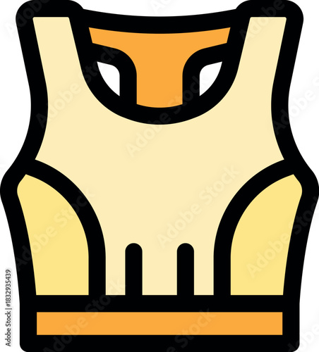 Comfortable and supportive sports bra undershirt designed for women engaging in workouts and fitness routines