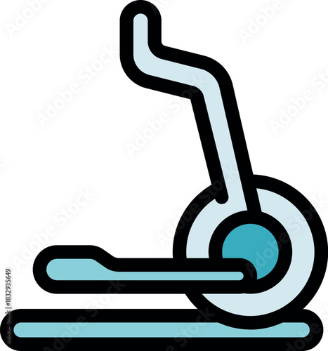 Treadmill icon symbolizes cardio workout, promoting physical activity and a healthy lifestyle