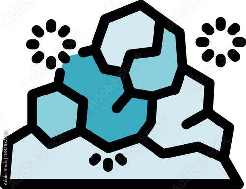 Complex molecular structures undergoing transformation in a dynamic chemical reaction, forming new bonds and compounds