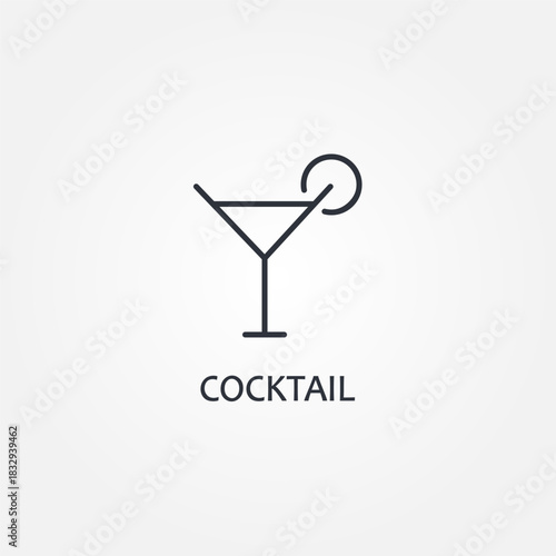 cocktail glass icon symbol illustration vector eps10 logo template design pattern seamless bright minimal design flat design realistic style simple design modern design