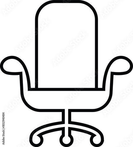 Furniture and chair icon of sofa, armchair, dining chair   bar stool lounge seat, director chair table and seating symbols in solid and outline vector isolated on transparent background