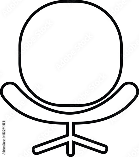 Furniture and chair icon of sofa, armchair, dining chair   bar stool lounge seat, director chair table and seating symbols in solid and outline vector isolated on transparent background