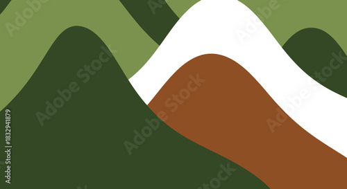 Abstract Landscape with Earthy Tones and Organic Shapes.