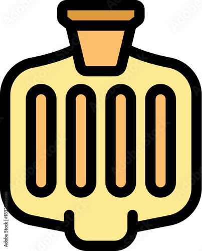 Classic hot water bottle offering warmth and comfort, perfect for relieving aches, pains, and staying cozy during cold weather