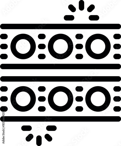 Server rack with blinking lights showing data processing activity, suitable for technology and computing concepts