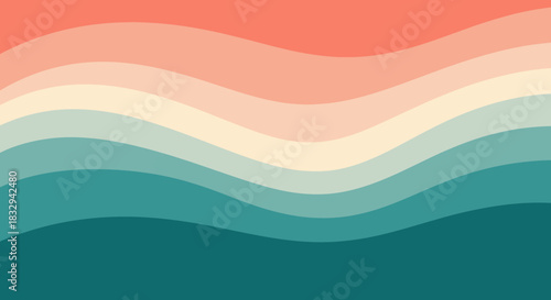 Abstract Wavy Layers Background.