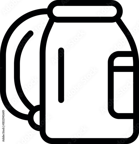 School backpack with adjustable shoulder straps and side pocket, perfect for carrying books and supplies