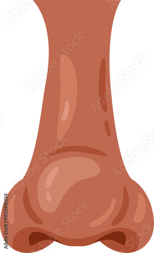 Human nose icon communicating sense of smell