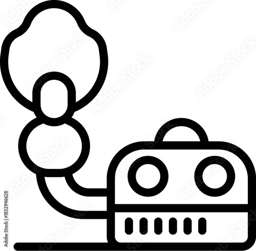 Fumigation machine generating disinfectant fog for disinfection, ensuring hygiene and preventing spread of diseases