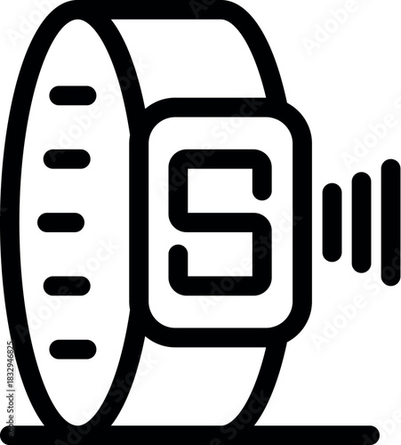 Smart watch is emitting a signal, showcasing its advanced connectivity features