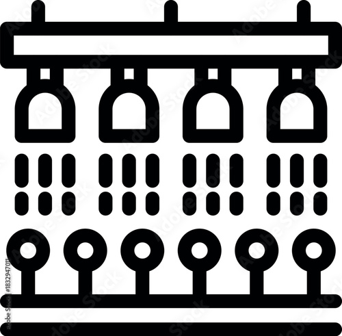 Automated irrigation system nurturing plants in controlled environment, enhancing growth and efficiency in agriculture
